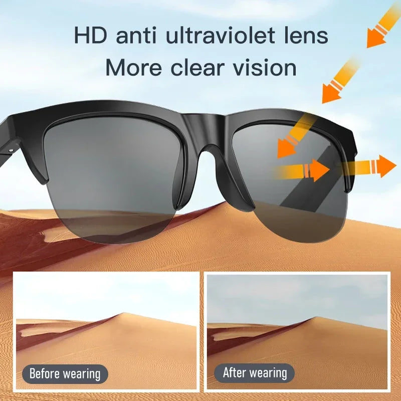 Bluetooth Audio Sunglasses With Calling & UV Protection